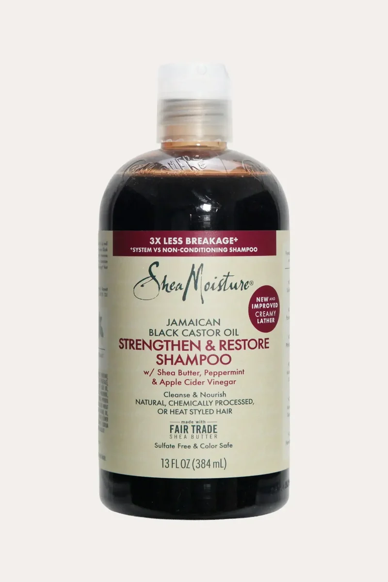 SHEA MOISTURE JAMAICAN BLACK CASTOR OIL STRENGTHEN & RESTORE SHAMPOO 13oz