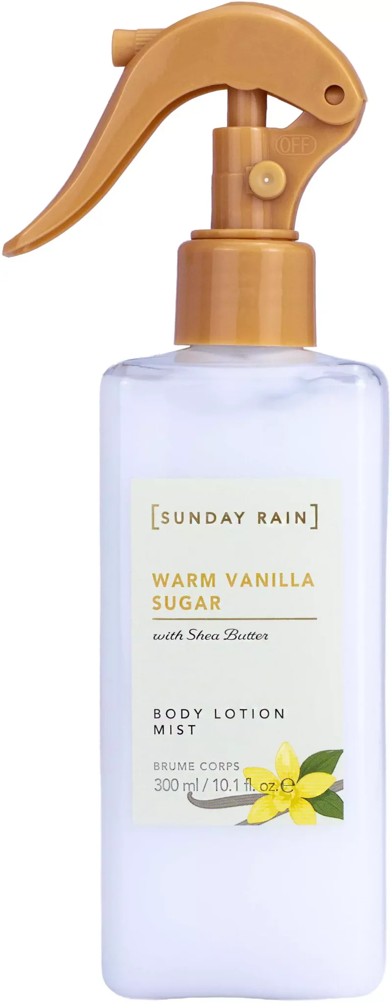 Sunday Rain Warm Vanilla Sugar Body Lotion Mist 250ml