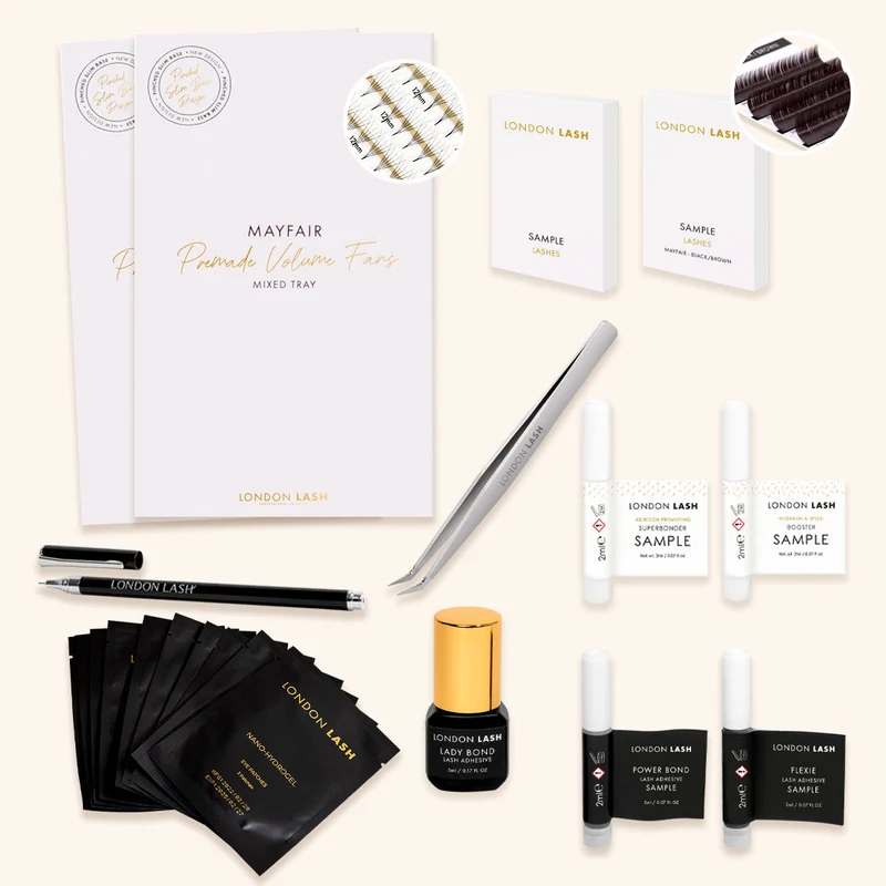 Kit de Démarrage Pour Le Cours de Formation en Cils Volume Rapide (Bouquets Préfaits)