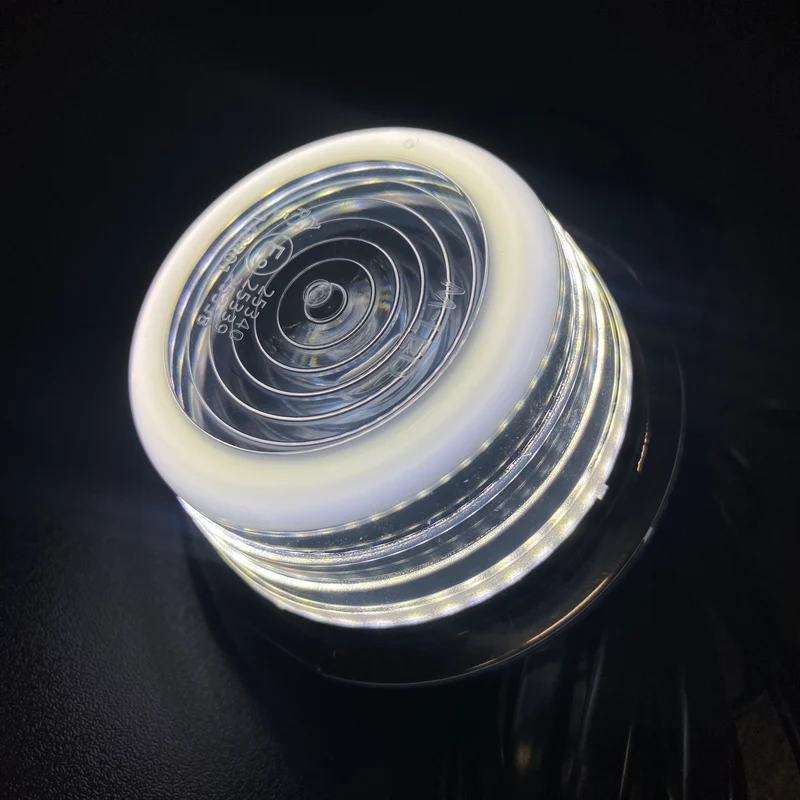 Lumière halo danoise - Bicolore ambre/blanc