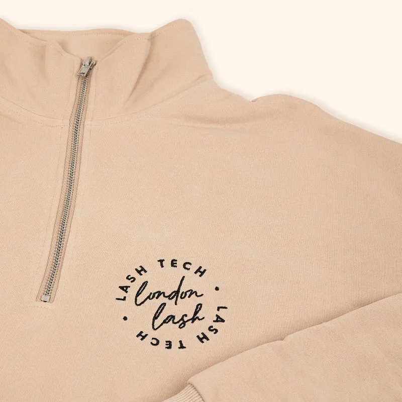Sweat-shirt à col avec zipper London Lash