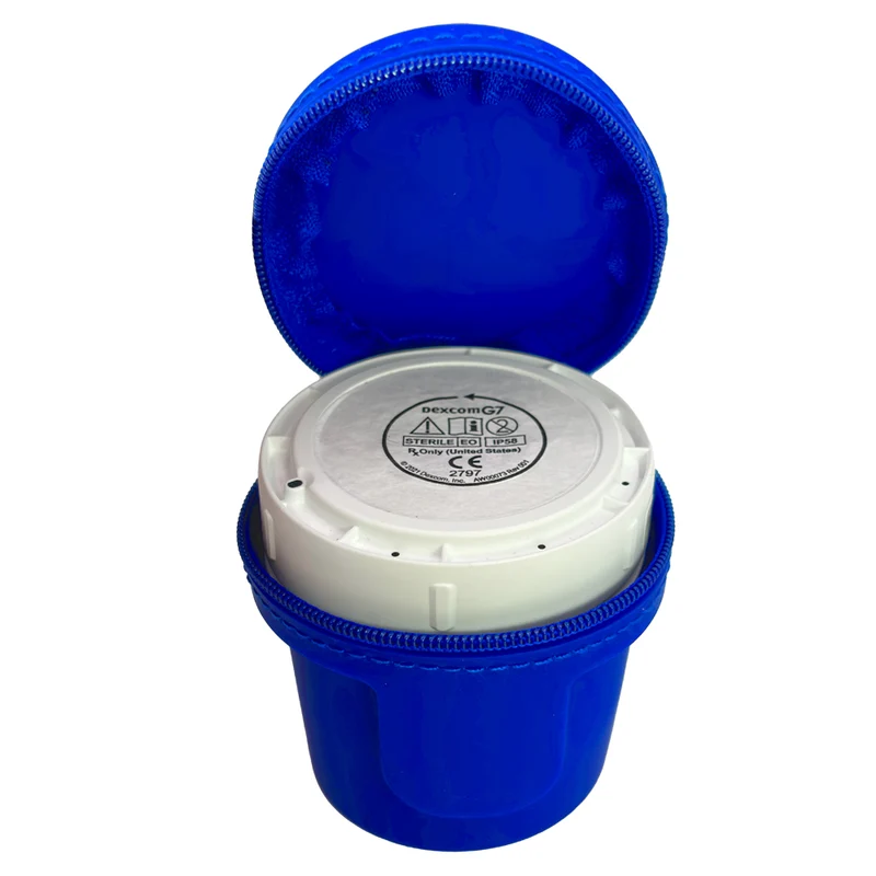 Étui de voyage protecteur Dexcom G7 - Bleu