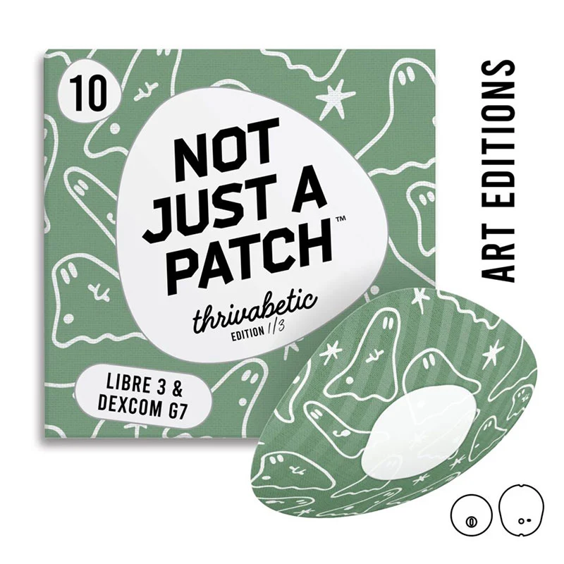 Not Just a Patch : Patchs adhésifs Thrivabetic Air pour Dexcom G7 et Freestyle Libre 3 : Mode fantôme pour le diabète de type 1 - Lot de 10