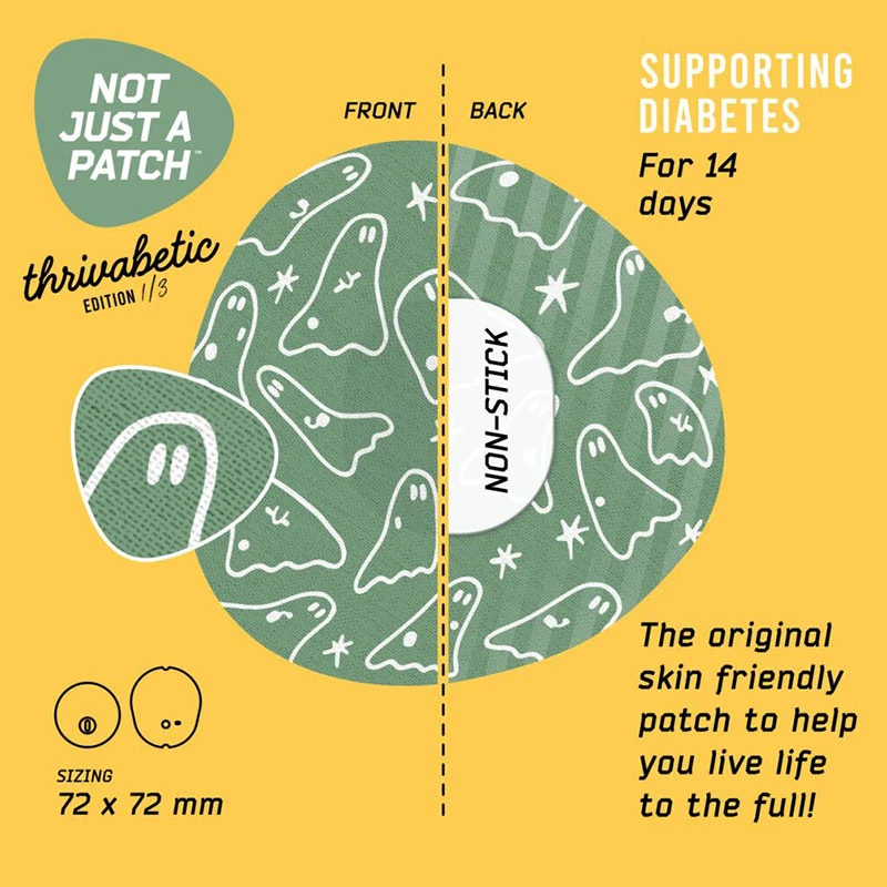 Not Just a Patch : Patchs adhésifs Thrivabetic Air pour Dexcom G7 et Freestyle Libre 3 : Mode fantôme pour le diabète de type 1 - Lot de 10