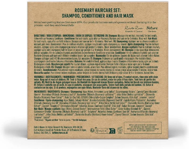 Faith in Nature Rosemary Haircare Gift Set