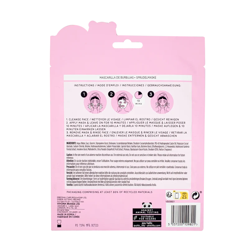 Oh K! Bubble Sheet Mask with Grapefruit