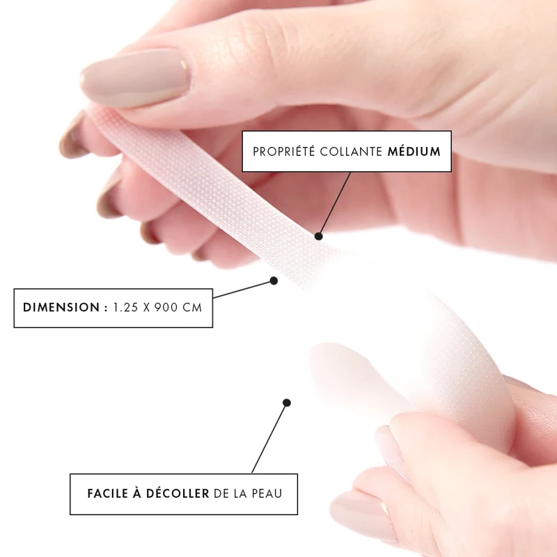 Sparadrap médical perforé transparent