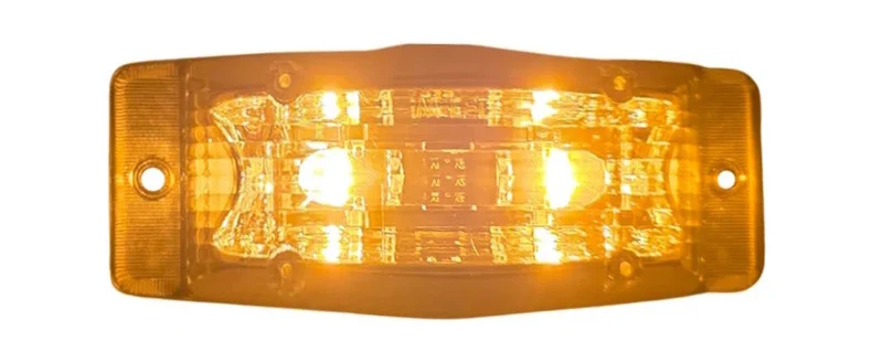 Lampe LED double brûleur extra-plate / bicolore avec lentille transparente