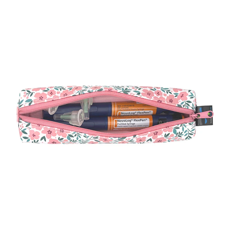 Étui pour stylo injecteur MedMate GLP-1 de Sugar Medical : motif floral Luna
