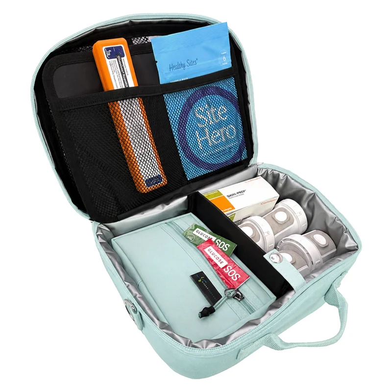 Sac de voyage isotherme Sugar Medical pour diabétiques : Vert d'eau