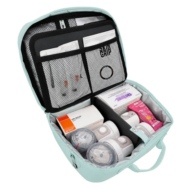Sac de voyage isotherme Sugar Medical pour diabétiques : Vert d'eau