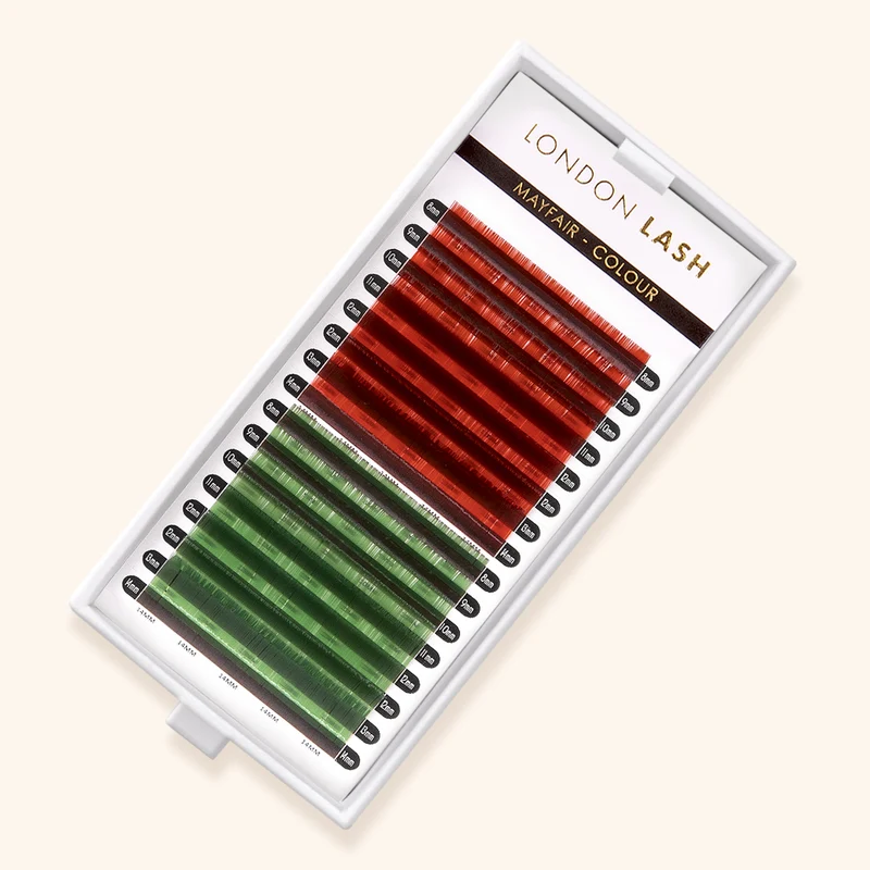 EXTENSIONS DE CILS ROUGE/VERT MAYFAIR