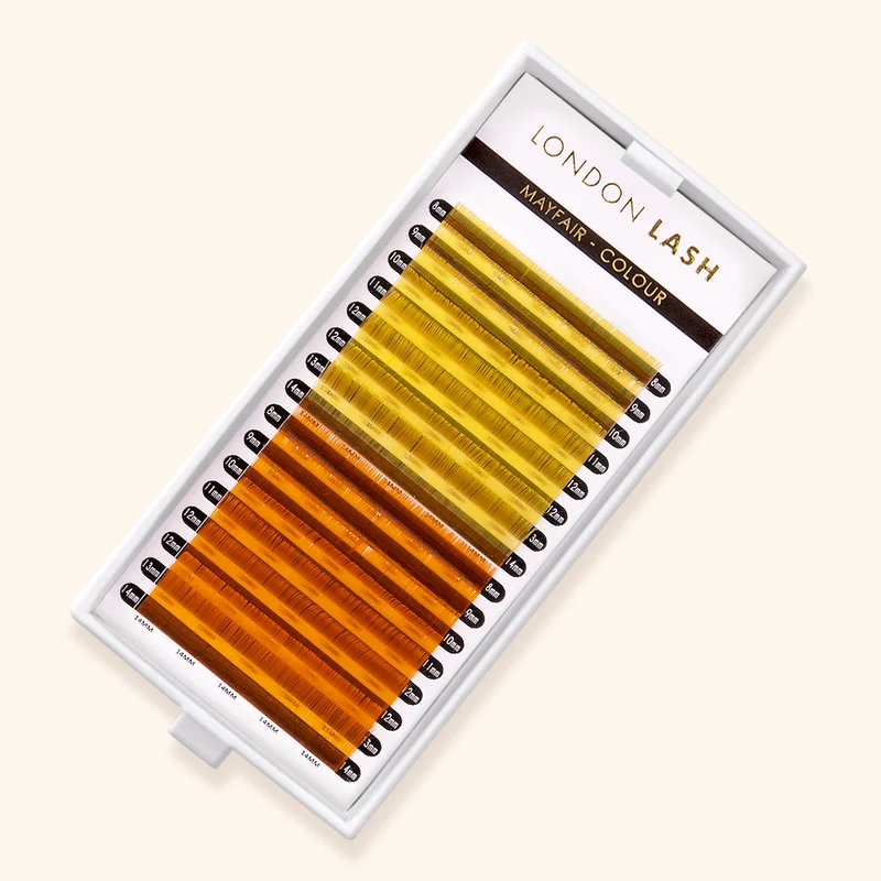 EXTENSIONS DE CILS JAUNE/ORANGE MAYFAIR