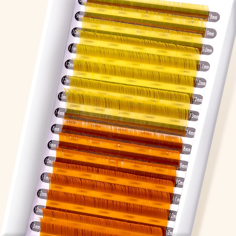 EXTENSIONS DE CILS JAUNE/ORANGE MAYFAIR
