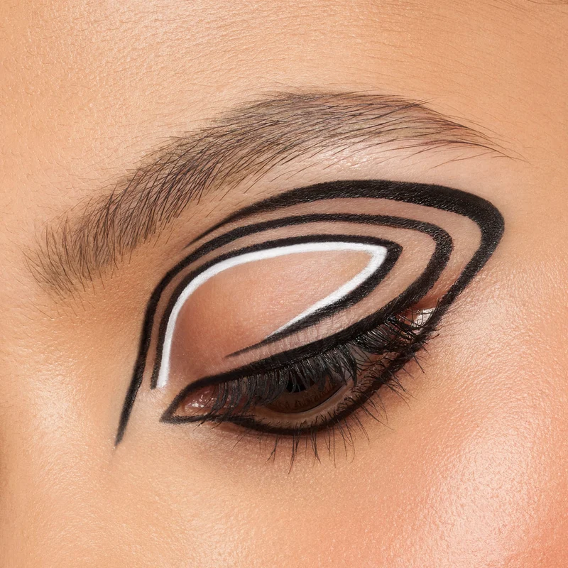 Stila Stay All Day® Dual-Ended Waterproof Liquid Eye Liner: Two Colours - Intense Black and Snow