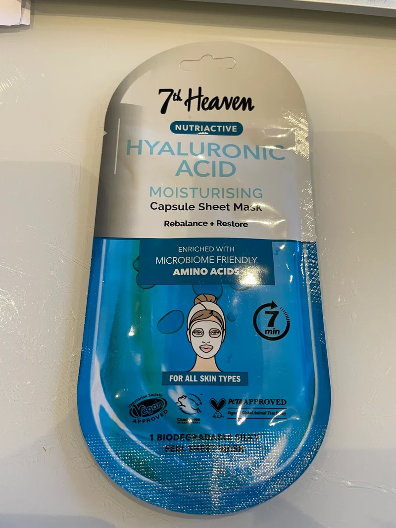 7th Heaven Nutriactive Hyaluronic Acid Sheet Mask