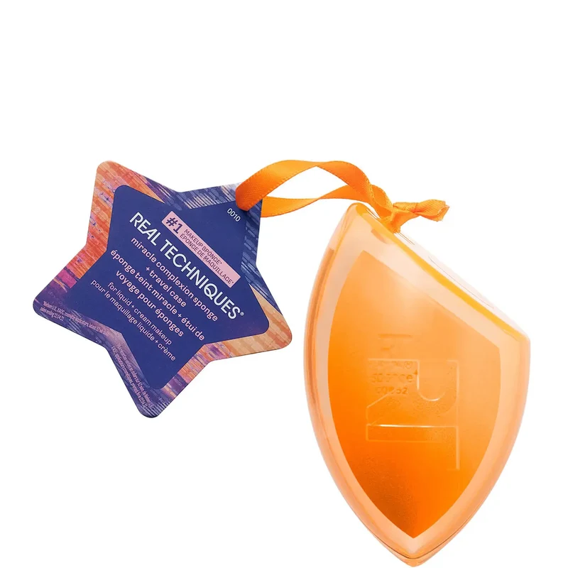 Real Techniques - Miracle Complexion Makeup Sponge + Travel Case Ornament