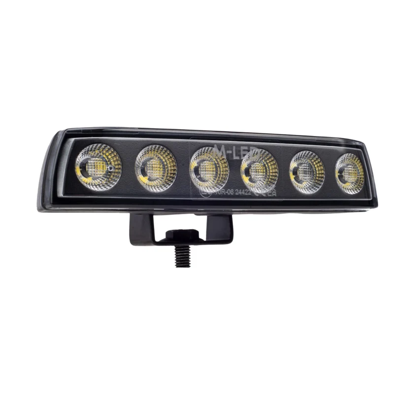 Lampe de travail LED extra-plate Dark Look avec bord incurvé / 30 W