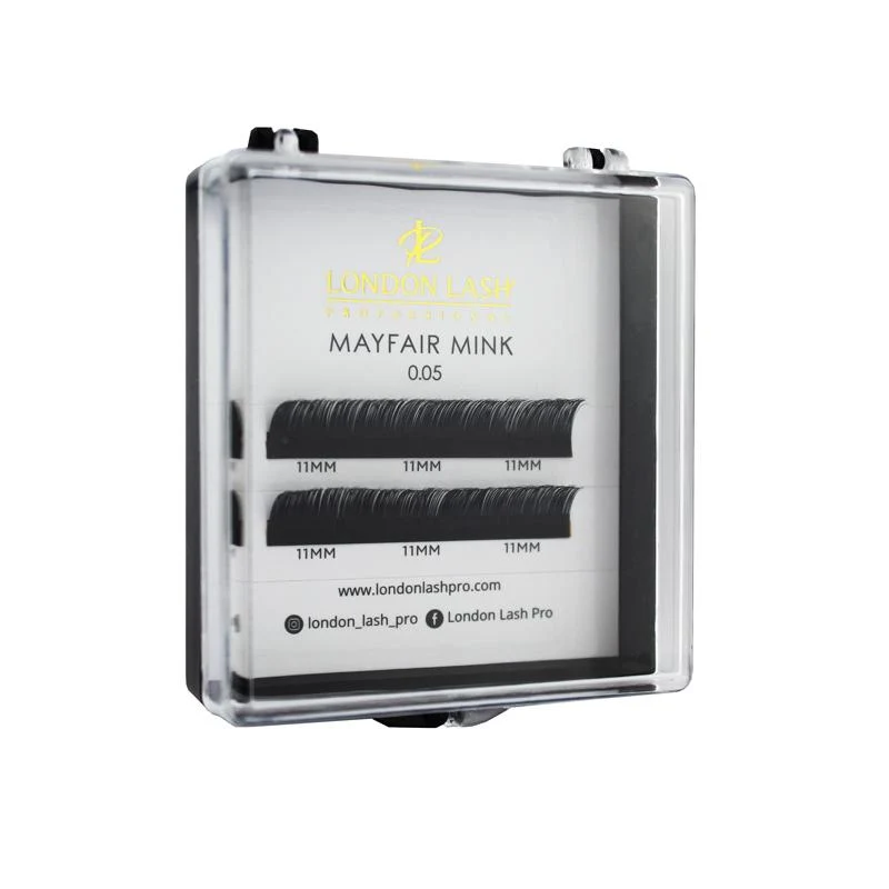 EXTENSIONS DE CILS MAYFAIR 0.05 COURBURE C - BOÎTE D'ÉCHANTILLON