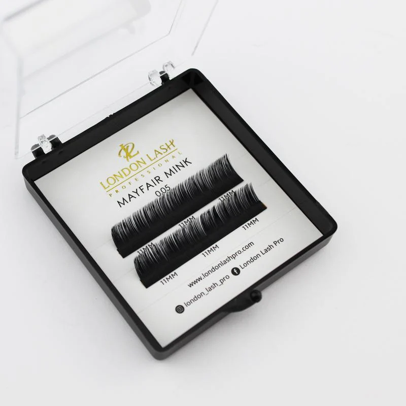 EXTENSIONS DE CILS MAYFAIR 0.05 COURBURE C - BOÎTE D'ÉCHANTILLON