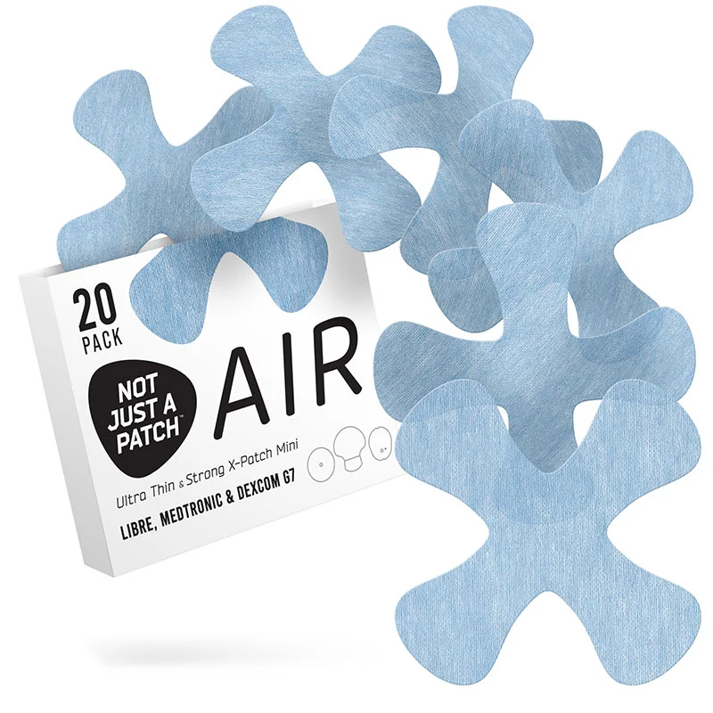 Not Just a Patch X-Mini Air Patchs adhésifs pour Freestyle Libre, Medtronic et Dexcom G7 - Paquet de 20