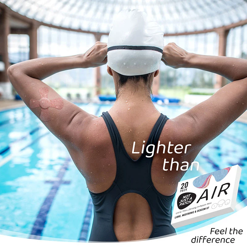 Not Just a Patch X-Mini Air Patchs adhésifs pour Freestyle Libre, Medtronic et Dexcom G7 - Paquet de 20