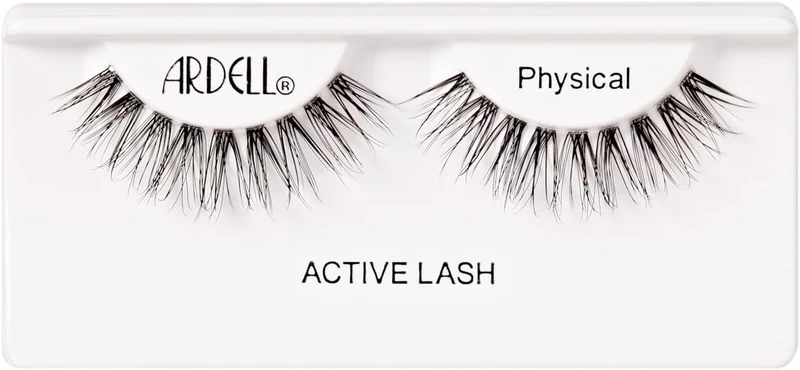 Ardell Active Lash Physical False Eyelashes, Water-resistant, Light Volume, Medium Length, Vegan Friendly, 1 Pair (Pack of 1)