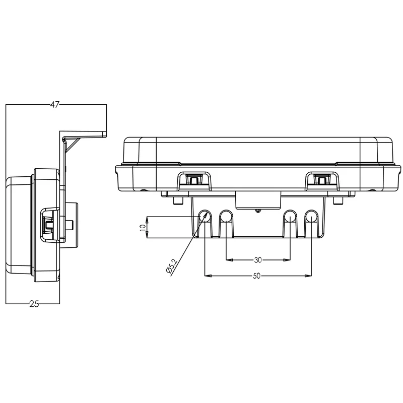 WAS W240 Ambre Marker Light avec véhicule Outline Light