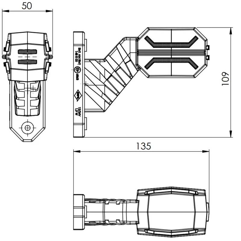 Feux de gabarit Dragon Outline Stalk / Moyen 135 mm