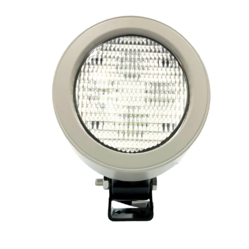 Lampe de travail ronde à LED grise style John Deere 40 W / 4000 XNUMX lumens