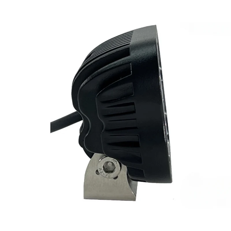 Lampe de travail LED carrée avec support en acier inoxydable / 20 W