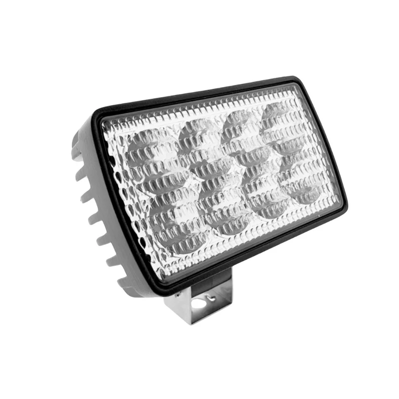Lampe de travail LED rectangulaire avec support réglable en acier inoxydable / 40 W