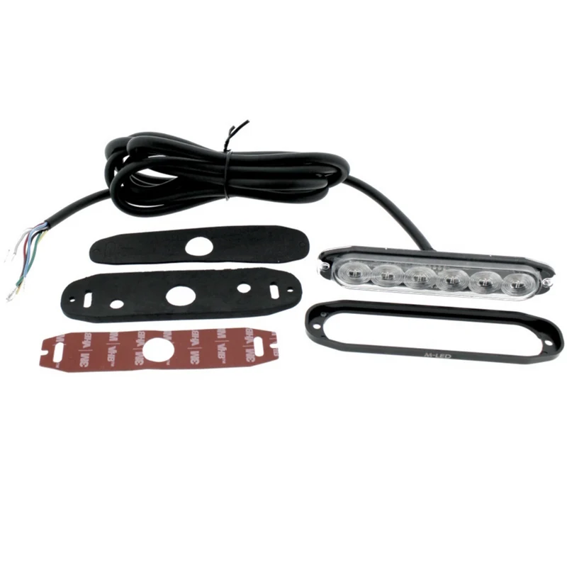 Feu stroboscopique à LED combiné / rouge, blanc et ambre