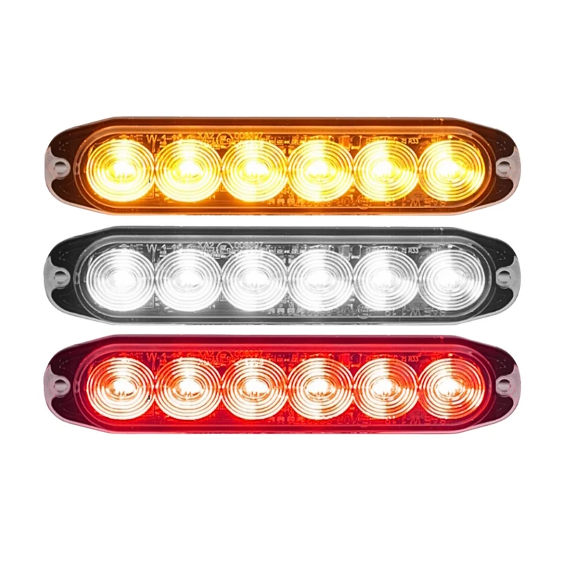 Feu stroboscopique à LED combiné / rouge, blanc et ambre