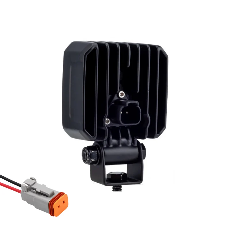 Lampe de travail à LED Dark Look avec bord incurvé / 30 W