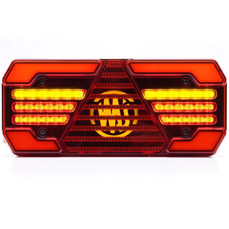 Feu de remorque grand format WAS W248DD avec indicateur dynamique / 12"
