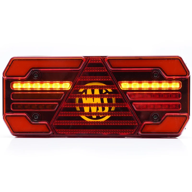 Feu de remorque grand format WAS W248DD avec indicateur dynamique / 12"
