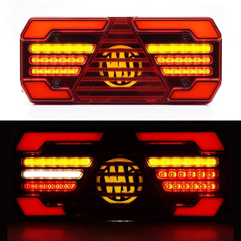 Feu de remorque grand format WAS W248DD avec indicateur dynamique / 12"