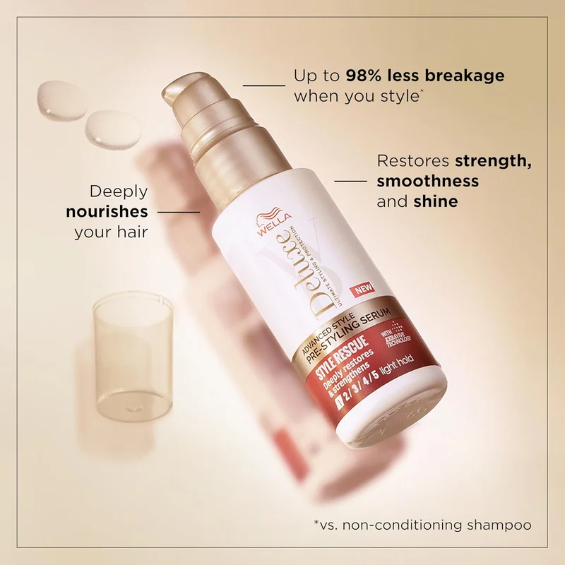 Wella Deluxe Style Rescue Pre-Styling Serum, 50ml