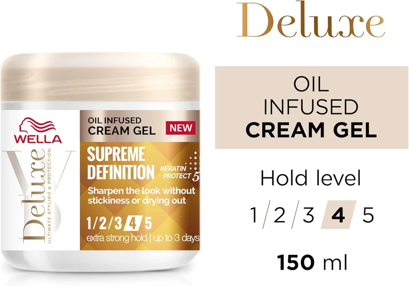 Wella Deluxe Supreme Definition Oil Infused Cream Gel, 150ml