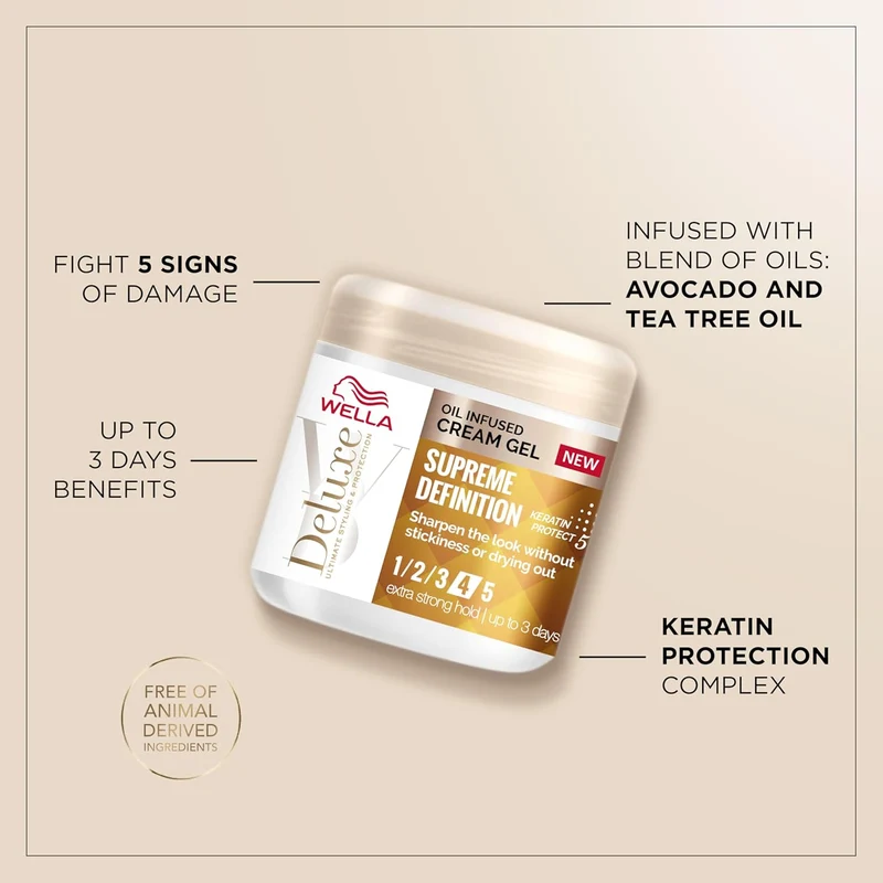 Wella Deluxe Supreme Definition Oil Infused Cream Gel, 150ml