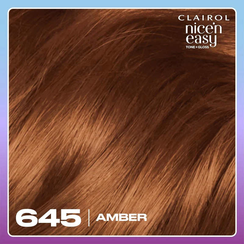 Clairol Nice'n Easy Tone+Gloss Semi Permanent Hair Dye - 645/92 Amber