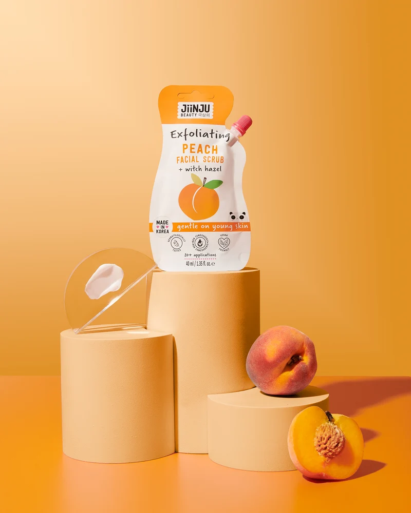 Jiinju Exfoliating Peach Facial Scrub