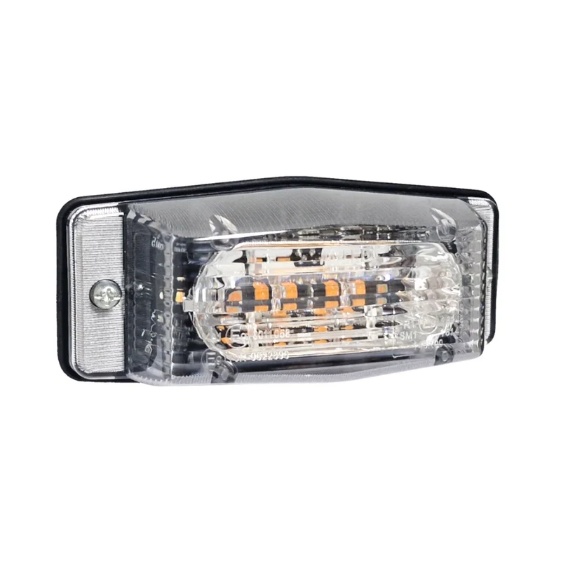 Lampe à double brûleur à LED avec lentille transparente / bicolore