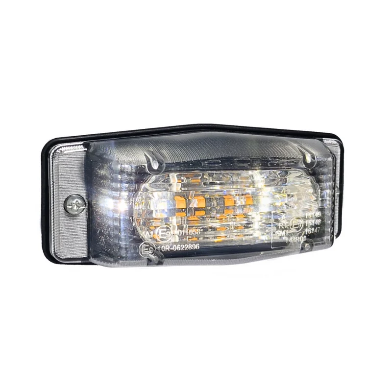 Lampe à double brûleur à LED avec lentille transparente / bicolore
