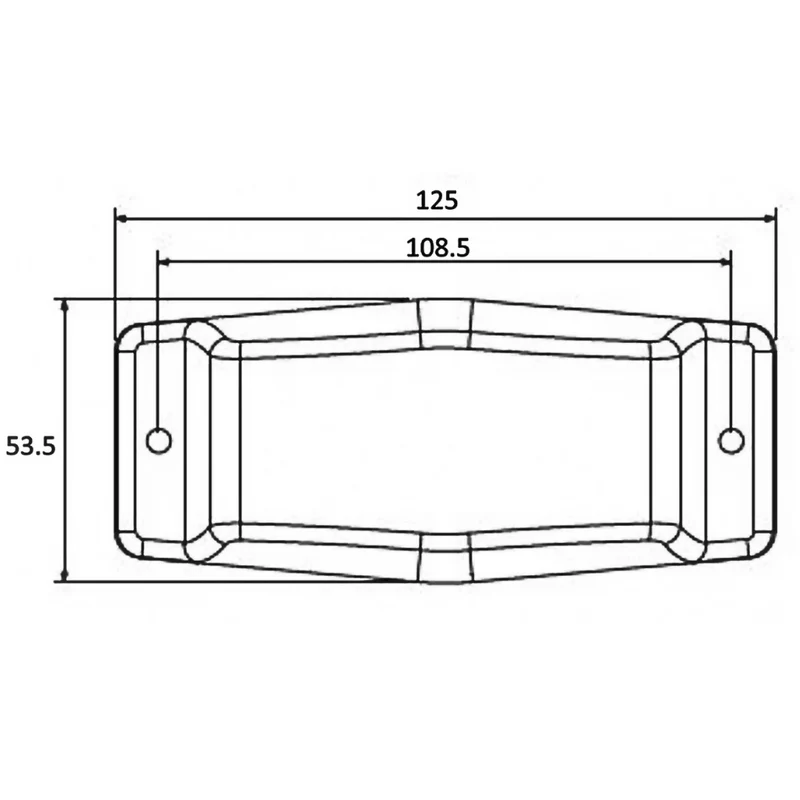 Lampe à double brûleur à LED avec lentille transparente / bicolore