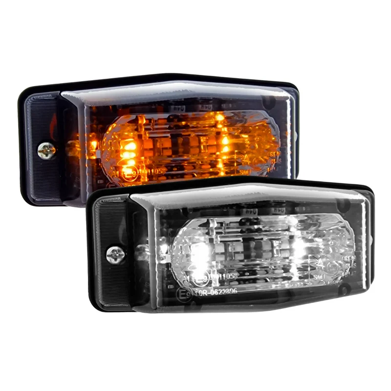 Lampe à LED à double brûleur avec lentille fumée foncée / bicolore