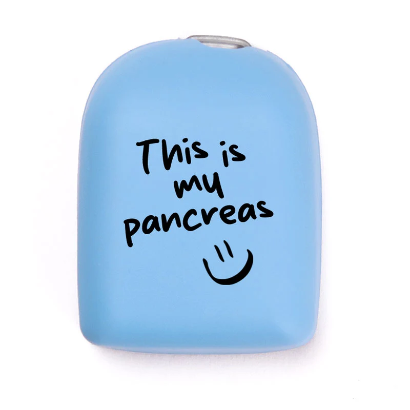 Coque réutilisable Omnipod : Ceci est mon pancréas - Bleu clair
