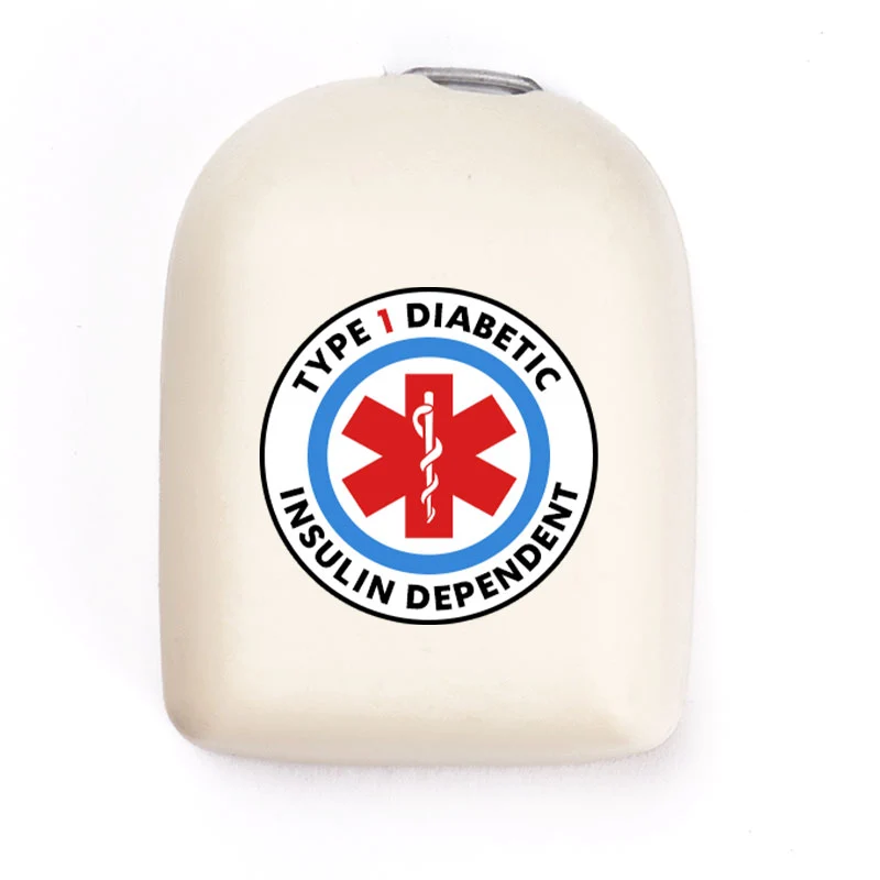 Coque réutilisable Omnipod : Alerte médicale - Sable