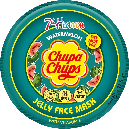 7th Heaven Chupa Chups Watermelon Jelly Mask with Vitamin E - Moisturises & Smooths Skin